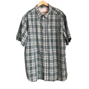 Columbia Omni-Shade Sun Protection Plaid Short Sleeve Shirt Size XXL 2TG